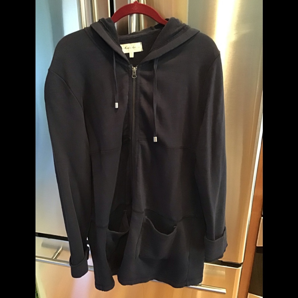 Long sweatshirt style jacket